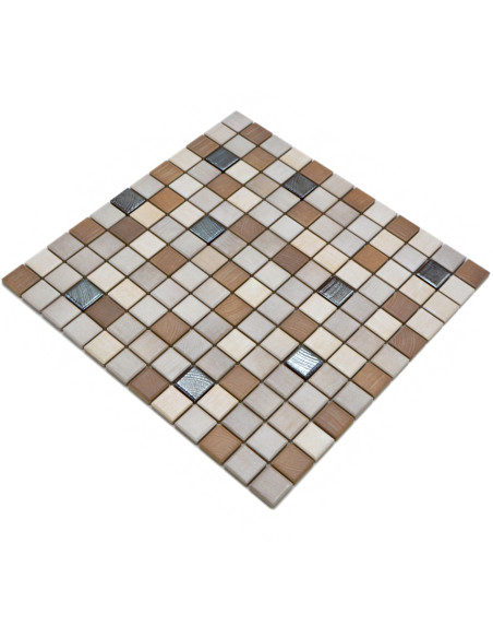 Klinker Mosaik Wood Silver | Ekosten.se