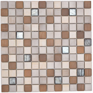 Klinker Mosaik Wood Silver | Ekosten.se
