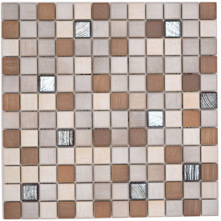Klinker Mosaik Wood Silver | Ekosten.se