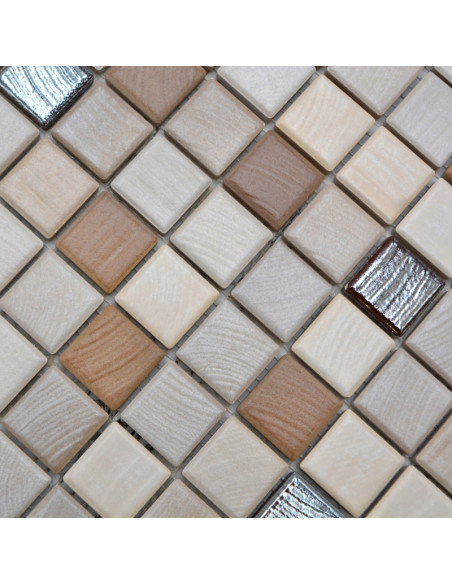 Klinker Mosaik Wood Silver | Ekosten.se