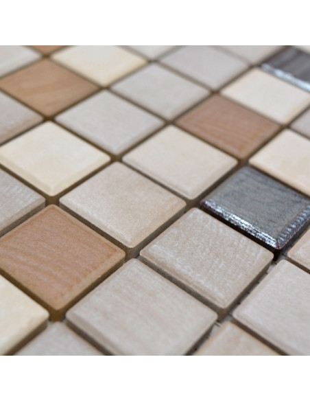 Klinker Mosaik Wood Silver | Ekosten.se