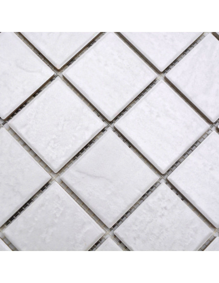 Vit Klinkermosaik White Stone | Ekosten.se