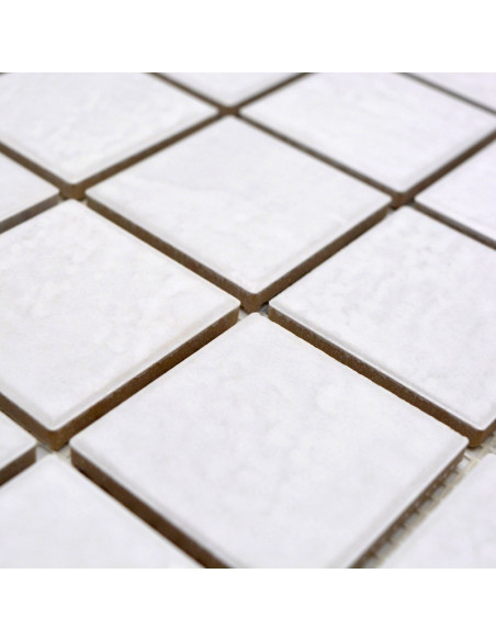 Vit Klinkermosaik White Stone | Ekosten.se