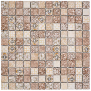 Retro Klinkermosaik Beige | Ekosten.se