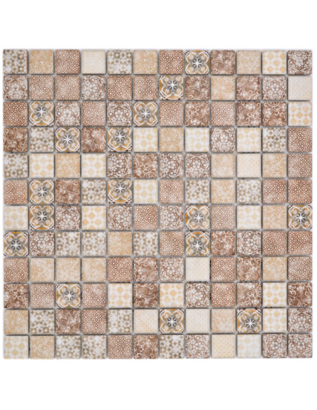 Retro Klinkermosaik Beige | Ekosten.se