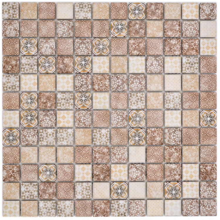Retro Klinkermosaik Beige | Ekosten.se