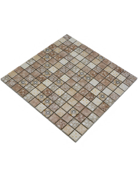 Retro Klinkermosaik Beige | Ekosten.se