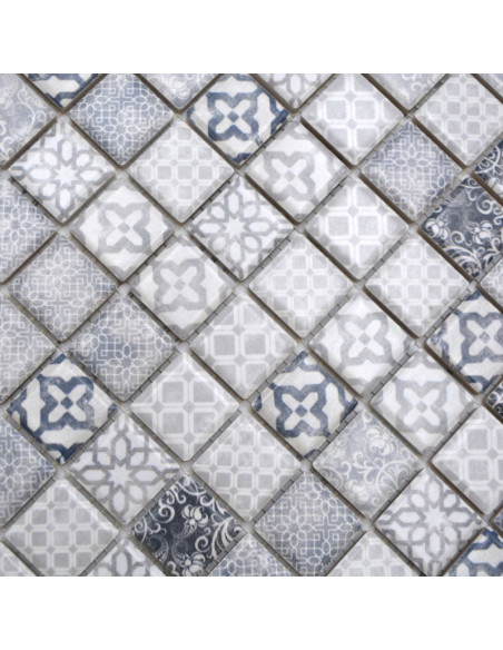 Retro Klinkermosaik Grå | Ekosten.se
