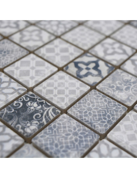 Retro Klinkermosaik Grå | Ekosten.se