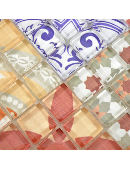 Retro Kristallmosaik Multicolor | Ekosten.se