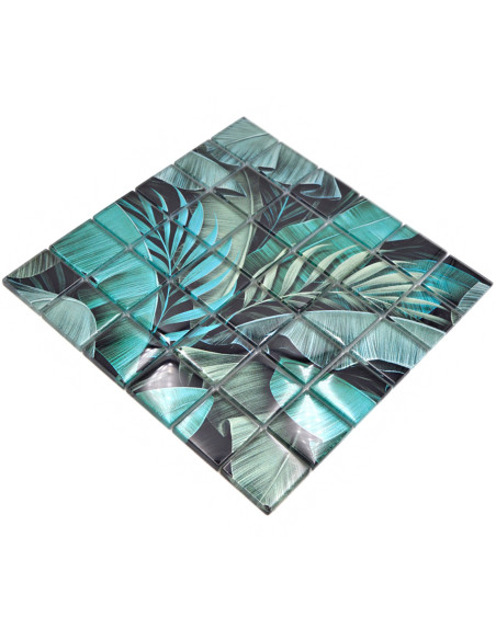 Kristall Mosaik Rain Forest Green Black | Ekosten.se