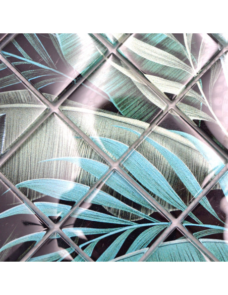Kristall Mosaik Rain Forest Green Black | Ekosten.se