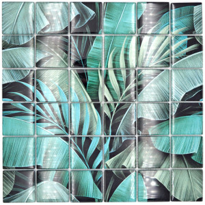 Kristall Mosaik Rain Forest Green Black | Ekosten.se