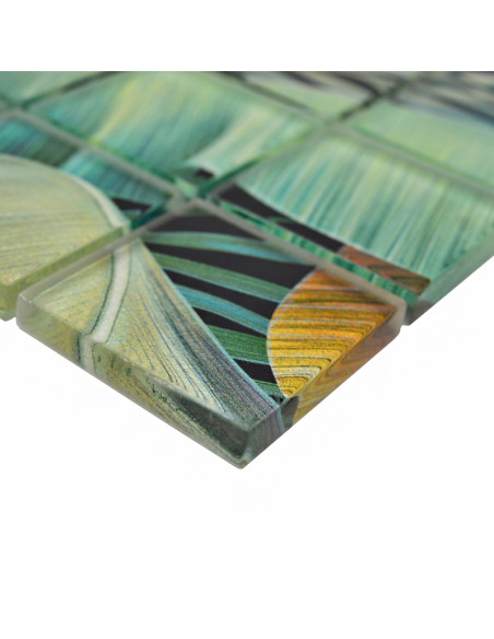 Kristall Mosaik Rain Forest Green Brown | Ekosten.se