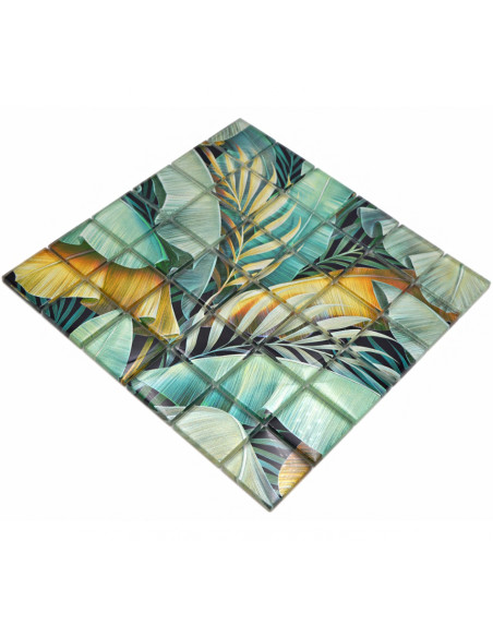 Kristall Mosaik Rain Forest Green Brown | Ekosten.se