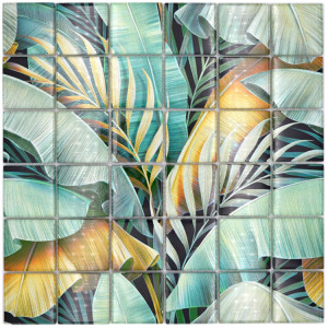 Kristall Mosaik Rain Forest Green Brown | Ekosten.se
