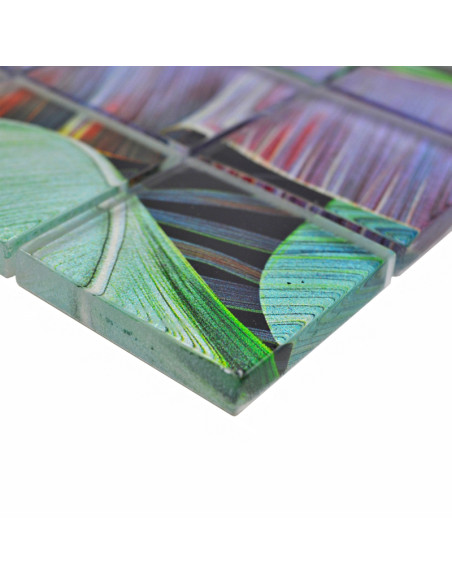 Kristall Mosaik Rain Forest Green Purple | Ekosten.se