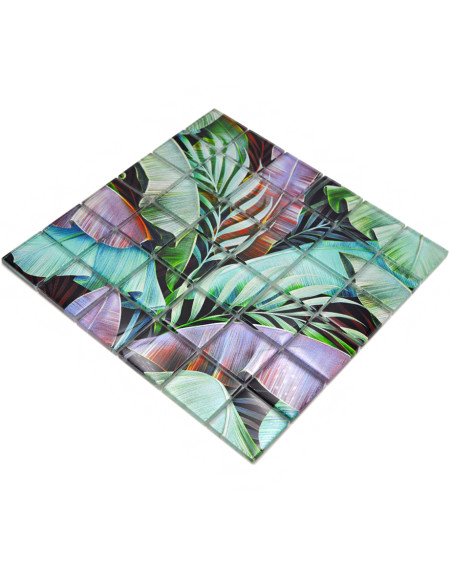 Kristall Mosaik Rain Forest Green Purple | Ekosten.se