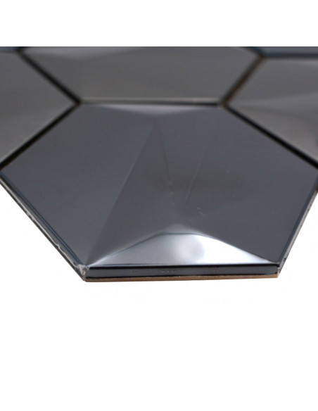 Metallmosaik Hexagon Platina | Ekosten.se