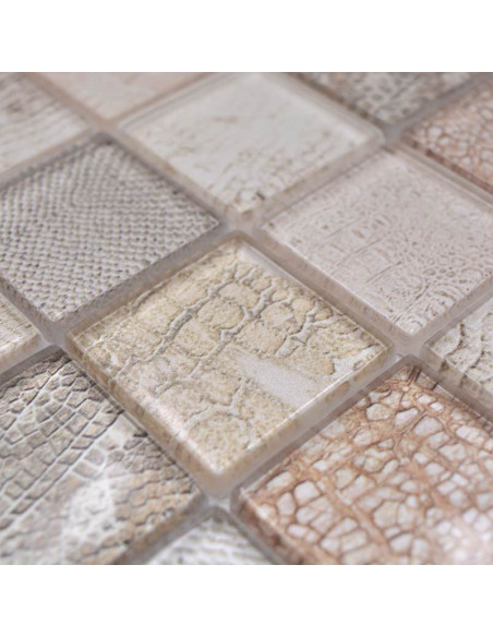 Kristall Mosaik Wildlife Beige | Ekosten.se