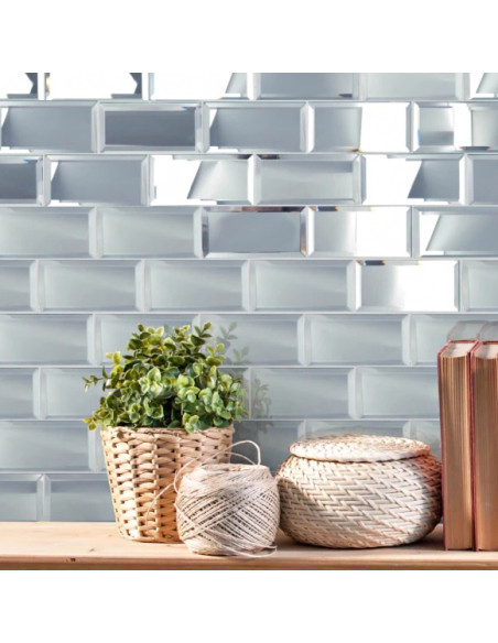 Metro Mosaik Mirror Fasade Kanter | Ekosten.se