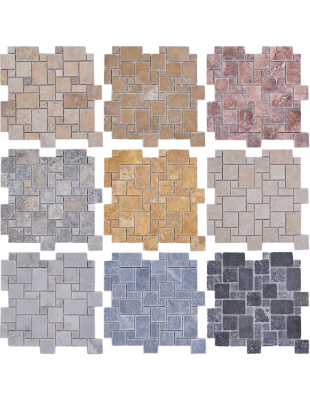 Mini Pattern Ibiza Vit Antik Marmor | Ekosten.se