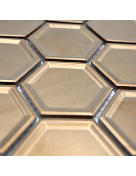 Hexagon Mosaik Brons | Ekosten.se