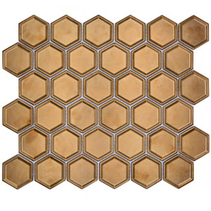 Hexagon Mosaik Brons | Ekosten.se