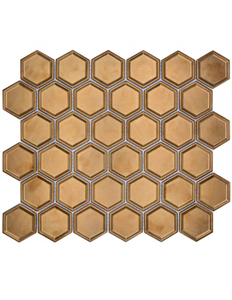 Hexagon Mosaik Brons | Ekosten.se