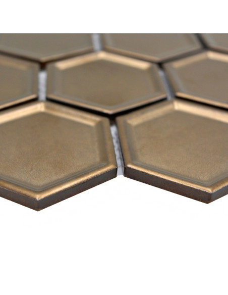 Hexagon Mosaik Brons | Ekosten.se