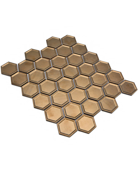 Hexagon Mosaik Brons | Ekosten.se