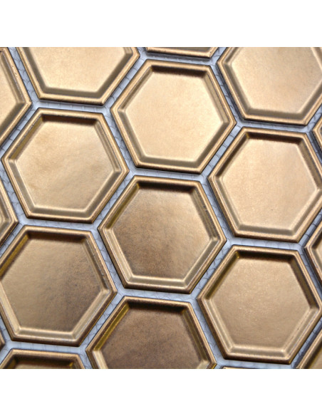 Hexagon Mosaik Brons | Ekosten.se