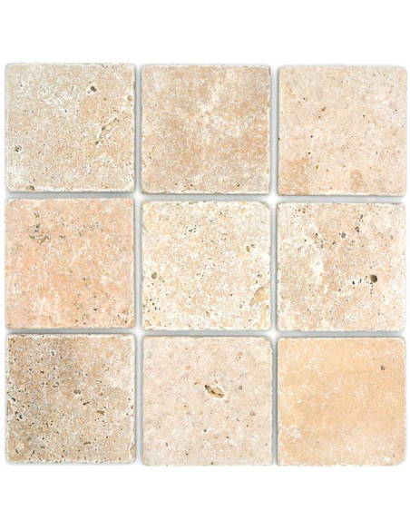 Natursten Travertin Chiaro Antik 10x10cm | Ekosten.se