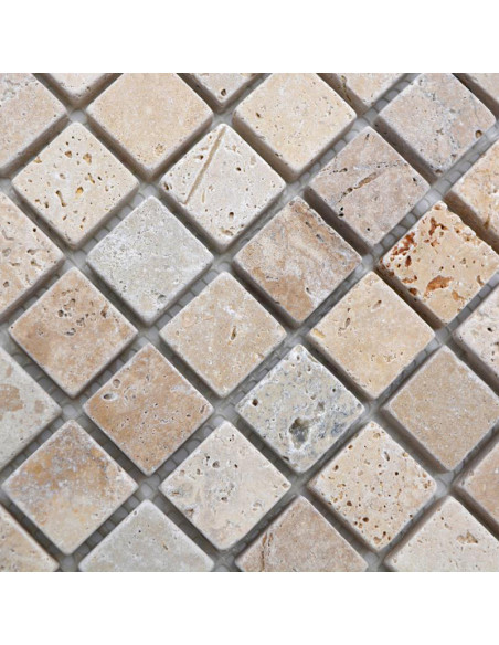 Natursten Mosaik Travertin Chiaro Antik | Ekosten.se