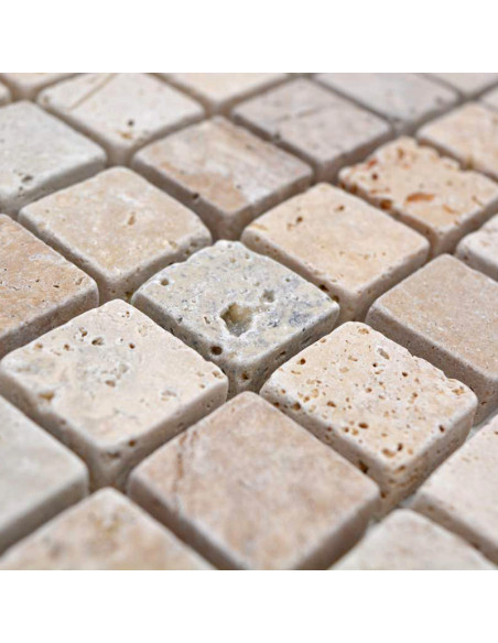 Natursten Mosaik Travertin Chiaro Antik | Ekosten.se