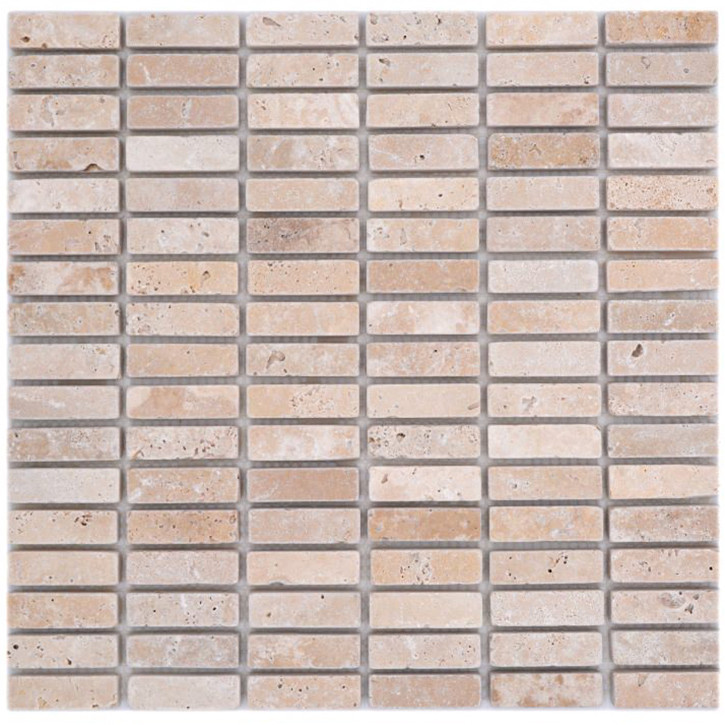 Brickmosaik Natursten Travertin Chiaro Antik | Ekosten.se