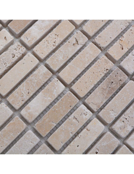 Brickmosaik Natursten Travertin Chiaro Antik | Ekosten.se