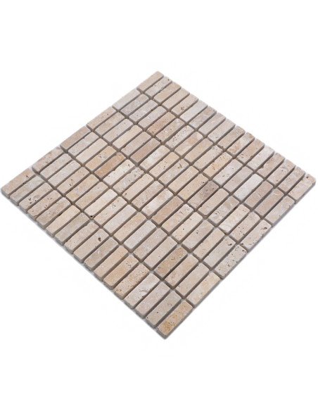 Brickmosaik Natursten Travertin Chiaro Antik | Ekosten.se