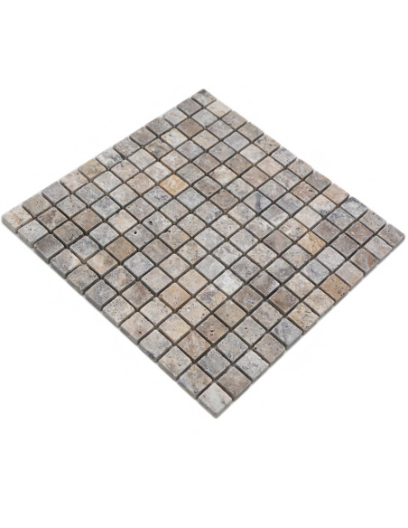 Silver Travertin Antik Natursten Mosaik | Ekosten.se
