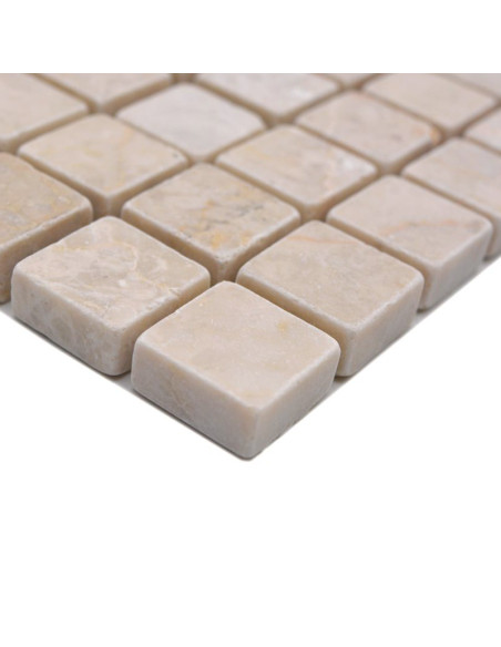 Beige Marmor Mosaik Botticino Antik | Ekosten.se