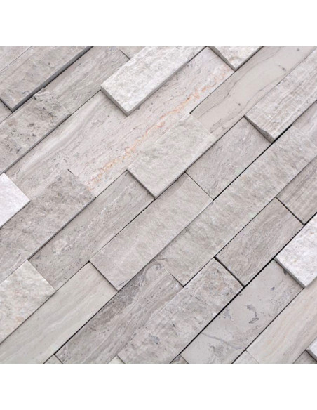 Marmor Mosaik Grey Stripes 3D | Ekosten.se
