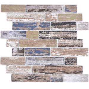 Stavmosaik Ecoglas Kristall Old Wood | Ekosten.se