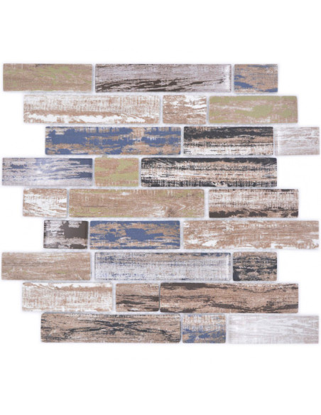 Stavmosaik Ecoglas Kristall Old Wood | Ekosten.se
