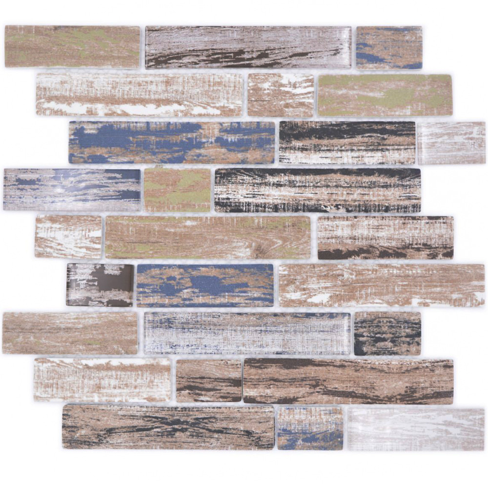 Stavmosaik Ecoglas Kristall Old Wood | Ekosten.se