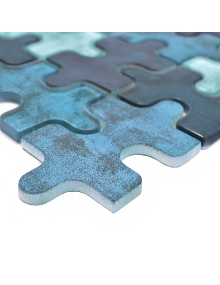Puzzle Kristall Mosaik Grön Mix | Ekosten.se