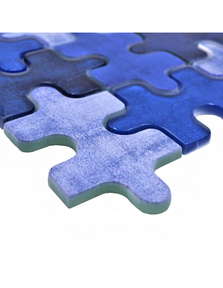 Puzzle Kristall Mosaik Blå Mix | Ekosten.se