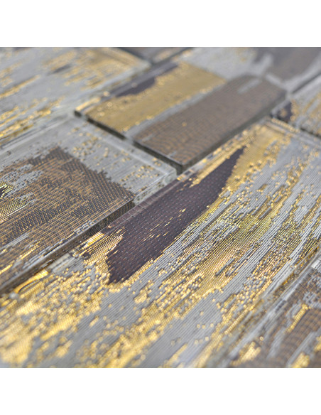 Subway Kristall Mosaik Guld | Ekosten.se