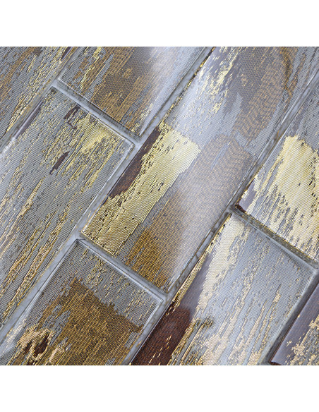 Subway Kristall Mosaik Guld | Ekosten.se