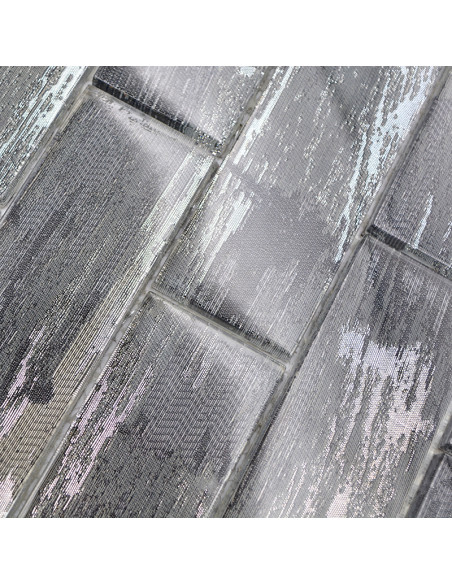 Subway Kristall Mosaik Silver | Ekosten.se