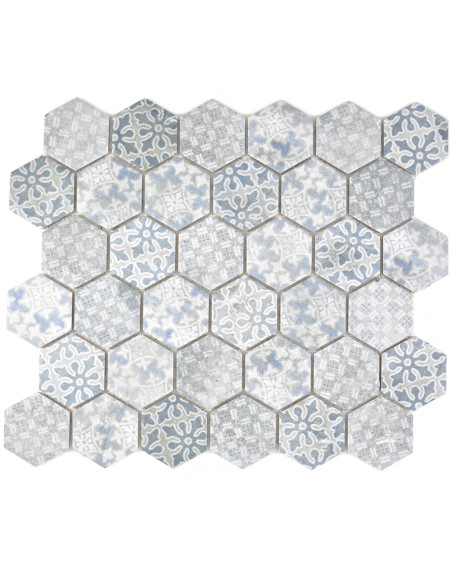 Hexagon Marockansk Klinker Mosaik Blå | Ekosten.se